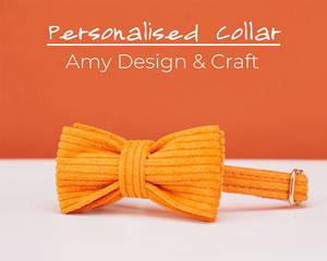 ชุดผูกโบว์ผ้าลูกฟูกสีส้มปลอกคอแมวทำด้วยมือและสายจูงป้ายชื่อส่วนบุคคลสายจูงกระดิ่งทองของขวัญสำหรับสัตว์เลี้ยง - Product Image 5