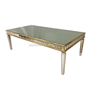 Romantique En Métal Doré <span class=keywords><strong>Cadre</strong></span> Dinant la Table de Mariage En Acier Inoxydable Pour La Réception de L'hôtel - Product Image 2