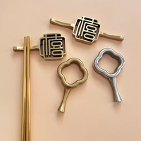 Support à baguettes réutilisable pour hôtel et restaurant, en acier inoxydable, repose-couverts en métal, support à baguettes
