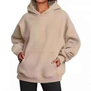 Sweat à capuche imprimé surdimensionné à épaules dénudées pour femme, pull à cordon pour femme - Product Image 5
