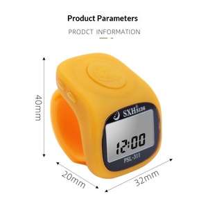 Compteur de doigts LED 8 canaux avec rétroéclairage LED pour le chant et la prière, bague en silicone, compteur électronique manuel - Product Image 3