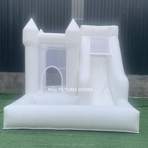 Castello Gonfiabile Bianco Commerciale per Matrimoni a Prezzo di Fabbrica, Castello Gonfiabile in PVC, Trampolino Gonfiabile Commerciale, Castelli Gonfiabili per Saltare - Product Image 5