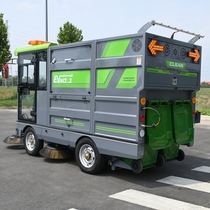 4 bánh xe xe máy quét đường điện sân bay đường băng quét xe tải đường phố quét để bán - Product Image 6