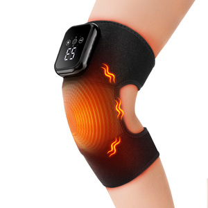 Genouillères de massage électriques chauffantes rechargeables avec vibration pour soulager les douleurs articulaires et les jambes froides chez les personnes âgées - Product Image 1