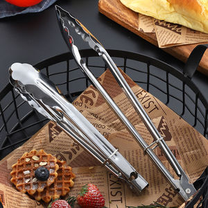 Food Tongs 2 Pieces Heavy Duty For Frying Grilling Steak Barbecue Kitchen Use - Product Image 5