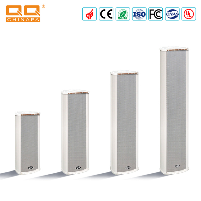 QQCHINAPA 90W 5Inch Exquisite Waterproof Outdoor Passive Column Speaker for Park,School,Station
