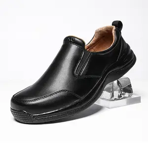 도매 ITEC 고품질 슬립 온 가죽 드레스 주방 미끄럼 방지 방수 그리스 저항 수석 신발