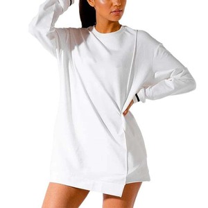 Camicetta da <span class=keywords><strong>donna</strong></span> <span class=keywords><strong>Oversize</strong></span> Casual t-shirt a manica lunga con stampa Logo personalizzata camicetta di felpa personalizzata - Product Image 1