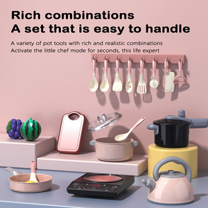 Ensemble de jouets de cuisine miniature de simulation le plus vendu avec cuisinière à induction, jeu de simulation de cuisine pour enfants, jouet de jeu de rôle haut de gamme pour enfants - Product Image 5