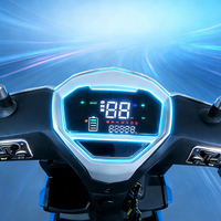 Profesyonel DOT Onaylı Şehir İçi Ulaşım Elektrikli Motosiklet 60V 1000W 60Ah Geniş Tekerlekli EEC COC Sertifikalı Yetişkinler İçin E-Motosiklet