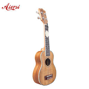 Aiersi marca hecha a mano Koa cuerpo soprano <span class=keywords><strong>ukelele</strong></span> 21 pulgadas de alta calidad <span class=keywords><strong>ukelele</strong></span> al por mayor marca personalizada China fábrica hecha <span class=keywords><strong>bajo</strong></span> precio - Product Image 1