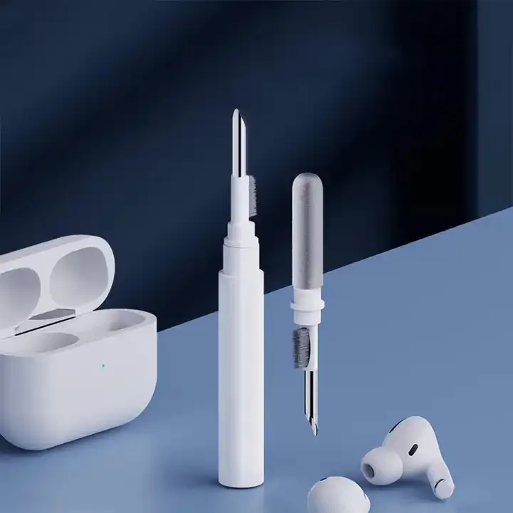 Çift kafa tasarımı kablosuz kulaklık temizleme fırçası kalem kulaklık şarj kılıf Apple Airpods temizleme kiti için temizleme araçları