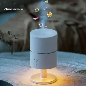 Aromacare 3-en-1 200Ml Lampe de Table Humidificateur Diffuseur d'Arôme d'Huile Essentielle pour Chambre d'Enfant