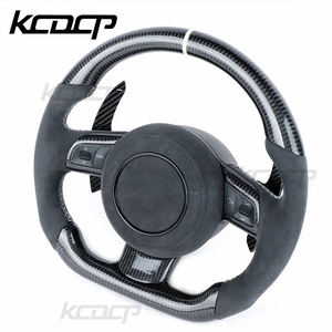 พวงมาลัยคาร์บอนไฟเบอร์ สำหรับรถยนต์ <span class=keywords><strong>Audi</strong></span> TT R8 <span class=keywords><strong>TTS</strong></span> TTRS S3 8P MK2 <span class=keywords><strong>MK3</strong></span> B8 A3 A4 A5 A6 S1 S2 S5 RS3 RS4 RS5 RS6 RS7 C6 ปี 2008-2012 - Product Image 3