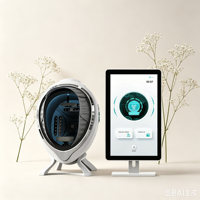 Máquina Analizadora de Piel Facial 3D de Diseño Único, Escáner Inteligente con IA, Prueba para Todo Tipo de Piel, para Salón de Belleza, 21.5 pulgadas/15.6 pulgadas
