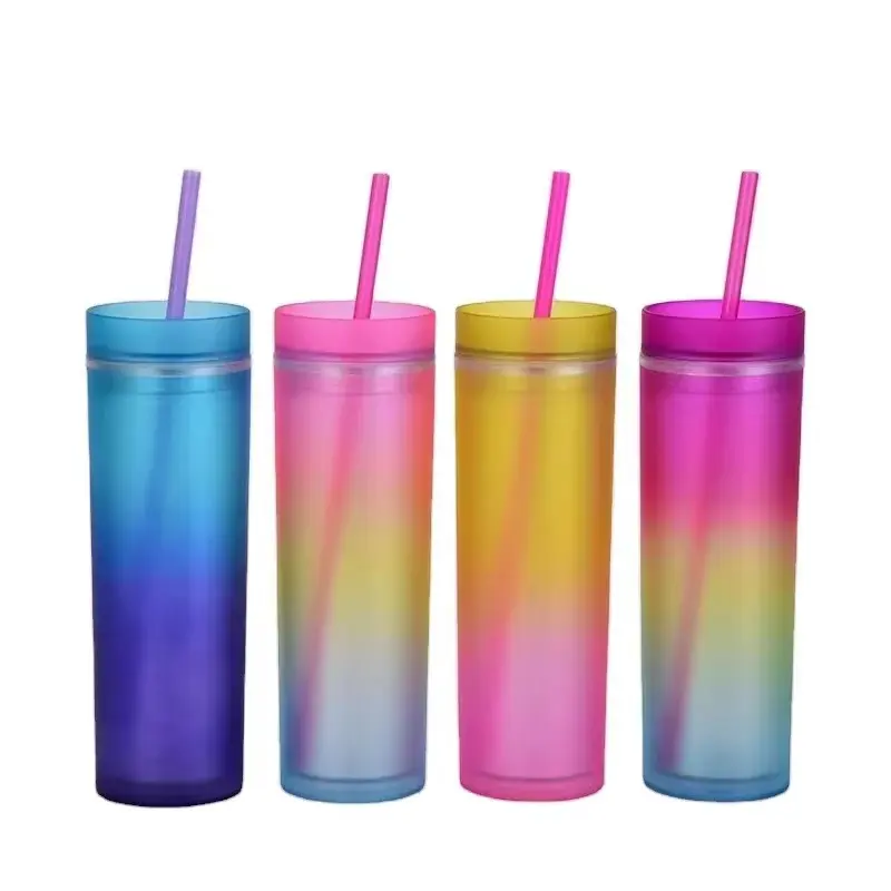 Лидер продаж, новые продукты, градиентный стакан, акриловый градиентный стакан, Радужный акриловый градиентный стакан