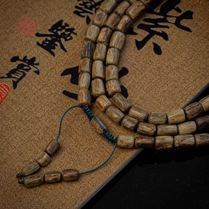 Collier pendentif en bois d'agar naturel pour femmes, véritable bois d'oud, bijoux parfumés perlés, cadeau - Product Image 2