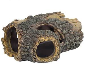 Résine creux tronc arbre Betta bûche Aquarium décorations ornement maison de poisson grotte maison en bois décor pour petit et moyen Aquarium - Product Image 1