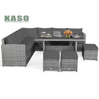 Gartenmöbel Custom Steel Pe Wicker Rattan Assem ble Garden Sofa Set