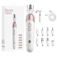 Kit de lime à ongles électrique silencieuse, portable et rechargeable pour le retrait de gel acrylique, outils de manucure et pédicure pour nail art