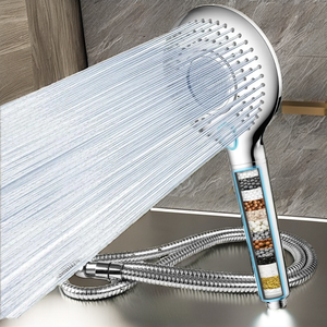New Eco-Friendly ABS <strong>Sprayer</strong> <strong>Hand</strong> <strong>Shower</strong> with Stop Button 3-Function Negative Balls Filter for Bathroom New Products - Product Image 2