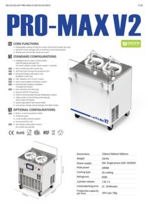 GALAXY <span class=keywords><strong>PRO</strong></span> V2 Pozzetti Pot <span class=keywords><strong>Machine</strong></span> commerciale à glace, gelato, yaourt, slush, sorbet, congélateur par lots, <span class=keywords><strong>machine</strong></span> sur pied, 2 cylindres - Product Image 6