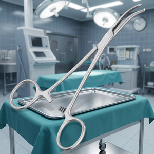 Pince hémostatique Dandy à dents de rat 1x2, courbée latéralement, instrument chirurgical manuel certifié CE Classe I - Product Image 4