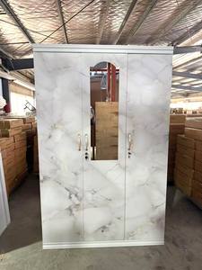 Armoire métallique à 3 portes, vente directe usine Luoyang, 20 ans d'expérience, armoire de rangement verrouillable en acier avec penderie pour chambre à coucher - Product Image 4