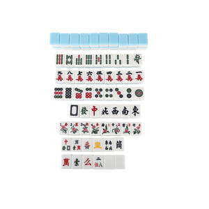 Fichas de Mahjong Medianas y Grandes, Color Azul Agua, Hechas a Medida, para Uso Doméstico, Mahjong Vietnamita para Jugar a Mano - Product Image 1