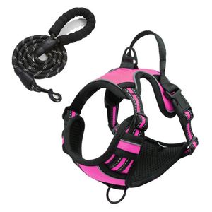 Envío Rápido, Varios Colores, Arnés de Adiestramiento para Perros al por Mayor, Chaleco Reflectante Ajustable, Cinta, Diseño Sólido, Correa para Mascotas - Product Image 2