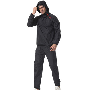 Conjunto Deportivo para Hombre de Talla Grande, con Capucha, para Correr, Sauna, Aceleración del Sudor, Ejercicio, Yoga - Product Image 2
