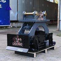 Plaque de nivellement latérale Ligong, compacteur hydraulique pour le compactage du sol et le nivellement du terrain, pour excavatrices de 1 à 50 tonnes