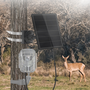 5W Solar-Transparentglas-Ladegerät mit integriertem 18650-Akku für Wildkamera-Spotlights zur Mastmontage - Product Image 1
