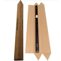 Boîte en carton ondulé personnalisée avec logo, boîte prismatique de forme allongée pour canne à pêche, boîte pour clubs de golf, boîte d'emballage en papier pour plantes en pot, fleurs