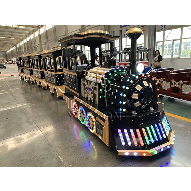 Shopping Mall Center Indoor Outdoor Playground Amusement Park Rides Tourist Kids Mini Tourist Electric Trackless Train For Sale