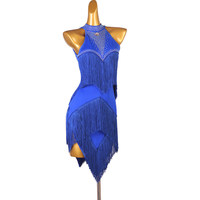 Jupe de danse latine professionnelle 2026 pour femme, amincissante, à franges, tenue de performance et de compétition, ornée de strass, pour la rumba
