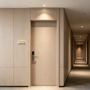 Porte Acoustique de Luxe 46 dB en Mélamine Anti-Rayures avec Joint de Type T pour Appartements et Bourses Immobilières Européennes - Product Image 4
