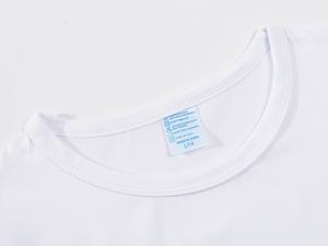 Solf触摸染料升华毛坯儿童白色涤纶升华印花T恤 - Product Image 3