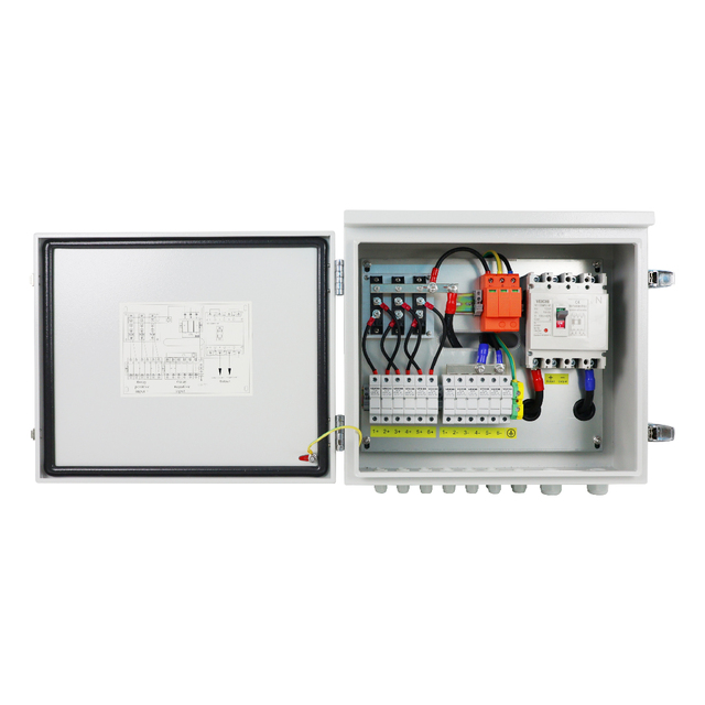 VEICHI Customizable 6-Way 8-Way 10-Way 12-Way 24-Way Metal Solar Photovoltaic PV Combiner Box Power Distribution Equipment