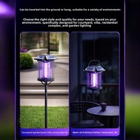 Nouvelles lampes solaires anti-insectes pour extérieur, jardin, anti-moustiques et anti-mouches, avec détection intelligente, conception non toxique, vente en gros