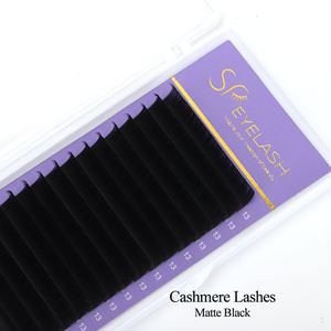 SP Private Label Velvet Cashmere Lash Russian Volume Individuele Wimper Extensions Mat Zwart 0.03 0.05 C D <span class=keywords><strong>M</strong></span> L LC LJ Wimper Trays - Product Image 2