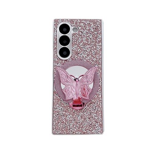 Funda para Teléfono con Pedrería Electrochapada y Soporte de Mariposa para Samsung Z Fold 7/8 Z Fold 4/5/6, Carcasa Plegable - Product Image 6
