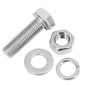10sets/bag Zinc Plated Carbon Steel Hex Head <b>Cap</b> Screws Nuts with Set M4 M5 M6 M12 M14 <b>Bolts</b> and Nut Assembly Set - Product Image 4