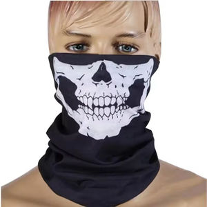 Écharpe Chaude <span class=keywords><strong>de</strong></span> <span class=keywords><strong>Moto</strong></span>, Masque <span class=keywords><strong>de</strong></span> Protection Crâne Fantôme, Balaclava, Vêtements d'Équitation, 1 Pièce - Product Image 5