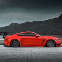 Kit carrosserie pare-chocs avant Spoiler arrière Jupe latérale capot Mise à niveau 2ème génération Kit carrosserie large style robot pour Ford Mustang