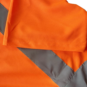 Hbc 100% Polyester Hi VIS Polo T-Shirts Phản Quang An Toàn Xây Dựng Làm Việc Áo Sơ Mi Khai Thác Mỏ An Ninh Cho Người Lao động Với Biểu Tượng Tùy Chỉnh - Product Image 3