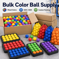 Balles de golf miniatures colorées avec logo personnalisé, vente en gros, balles d'entraînement pour enfants, pour les fournitures de terrains de golf miniatures