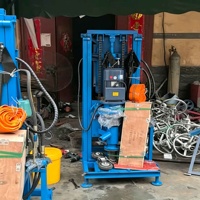 Machine de forage rotative portable pour puits d'eau, petite machine de forage de puits d'eau de 100 mètres de profondeur