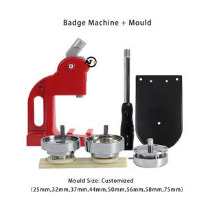 Kit de fabrication de badges DIY Bajji, taille promotionnelle 32MM, 100 ensembles, avec presse manuelle, moules à badges, coupe-papier et bases de badges vierges en fer blanc - Product Image 2