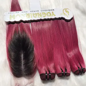 Weft Hair Supper Sale Full Colors 100% Natural Hair Custom Packaging Vietnamese Raw Hair Wholes Top High Quality